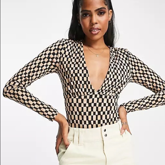 Abercrombie & Fitch Tops - Abercrombie checkered bodysuit